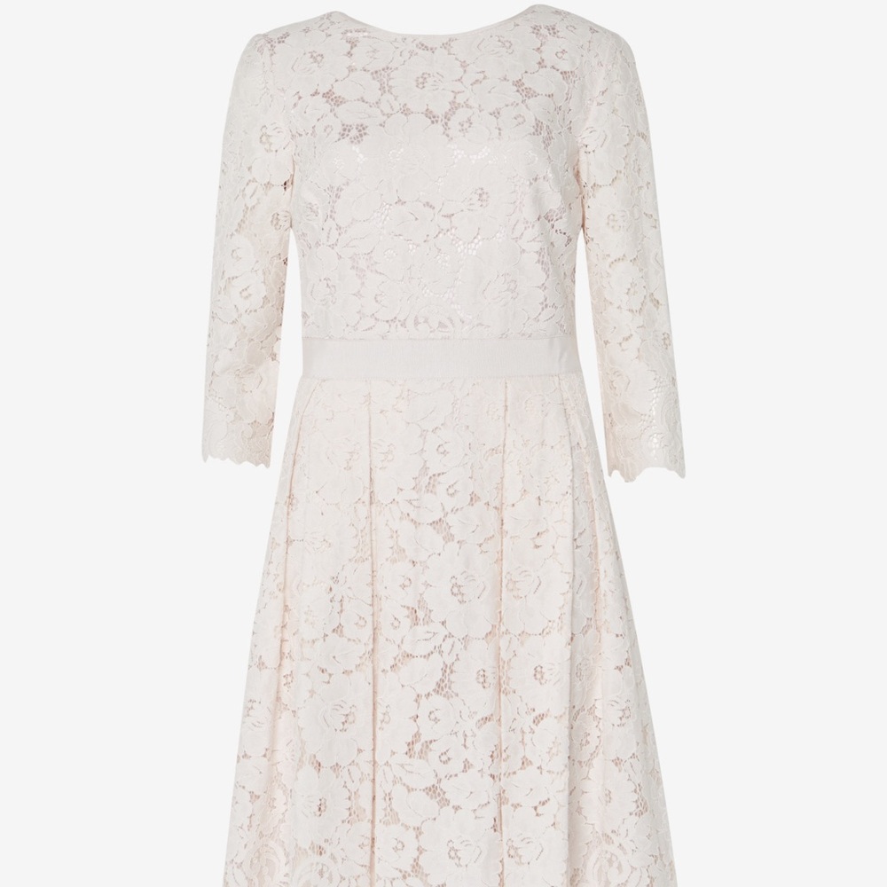 Ted Baker Pink Lace Skater Dress